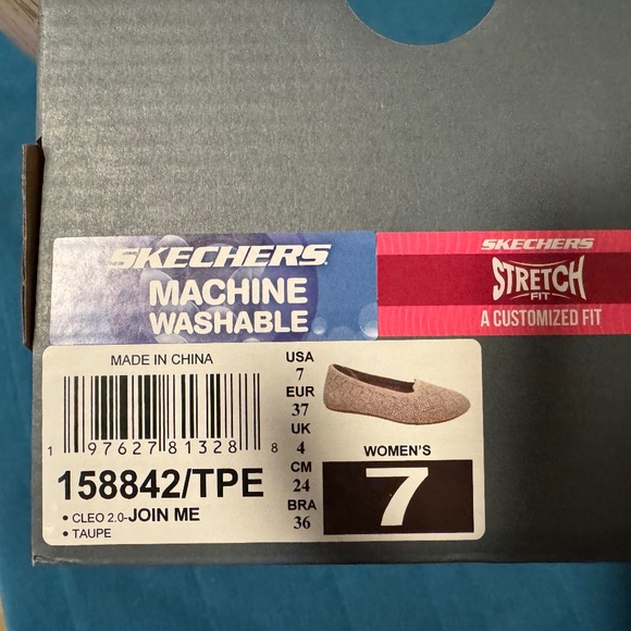 Skechers Slip-On Flat Taupe Size 7 - Picture 7 of 7